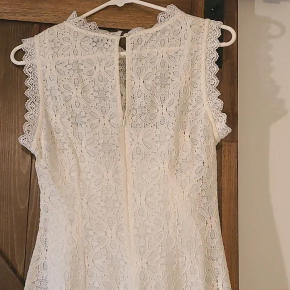 Cream mini dress. - Picture 2 of 4